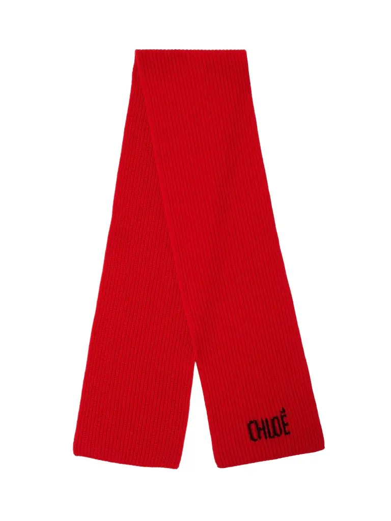 Chloé The Chloé Joyful scarf in wool & cashmere | Image 1 Chloé The Chloé Joyful scarf in wool & cashmere | Image 1