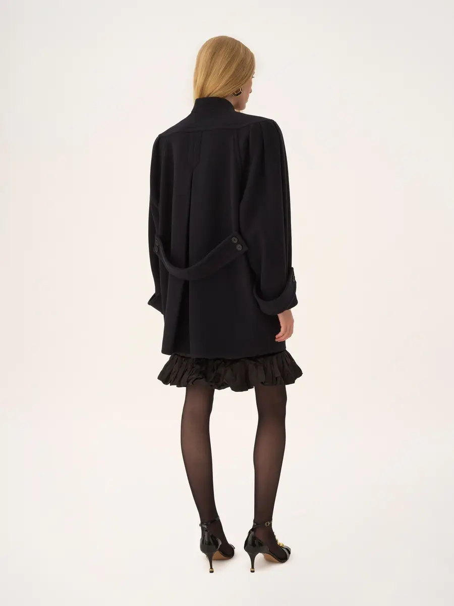 Chloé High-neck double-breasted coat in wool | Thumbnail 6