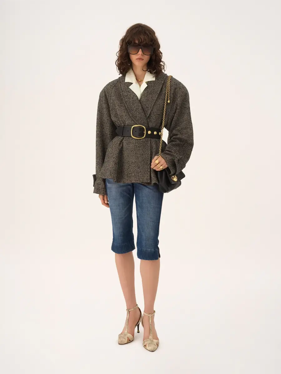Chloé Short riding coat in chevron wool | Thumbnail 3 Chloé Short riding coat in chevron wool | Thumbnail 3