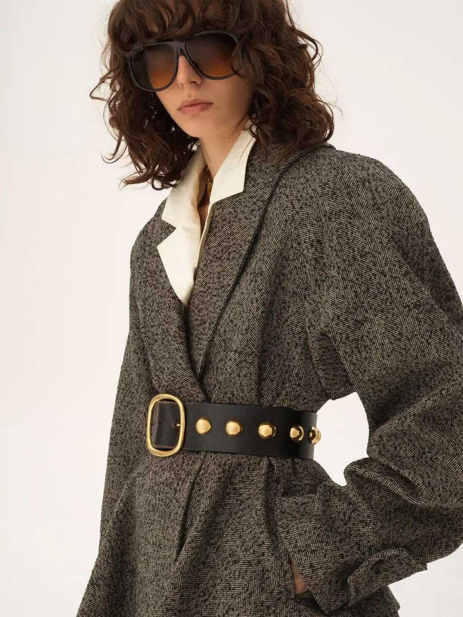 Chloé Short riding coat in chevron wool | Thumbnail 6 Chloé Short riding coat in chevron wool | Thumbnail 6