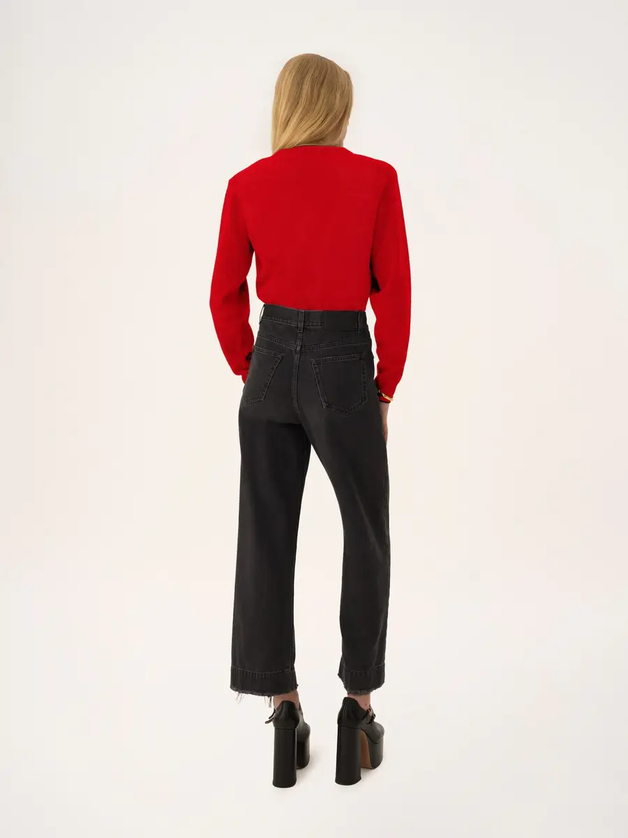Chloé Fitted logo cardigan in a wool & cashmere knit | Thumbnail 5 Chloé Fitted logo cardigan in a wool & cashmere knit | Thumbnail 5