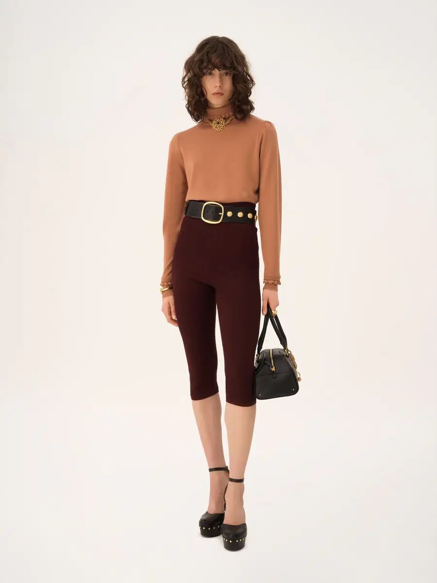 Chloé Turtleneck sweater in a merino wool knit | Thumbnail 3