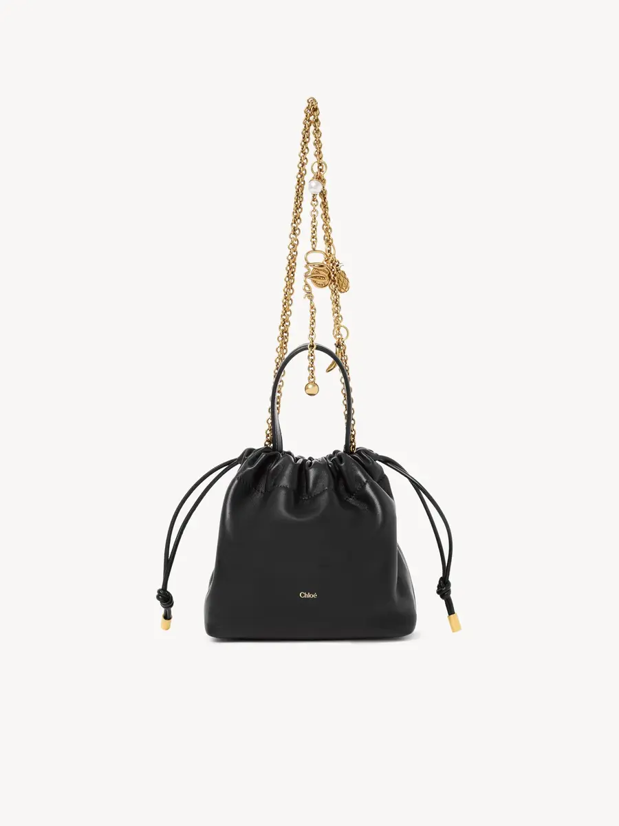Chloé Mini Chloé Icons shoulder bag with chain in soft leather | Thumbnail 2
