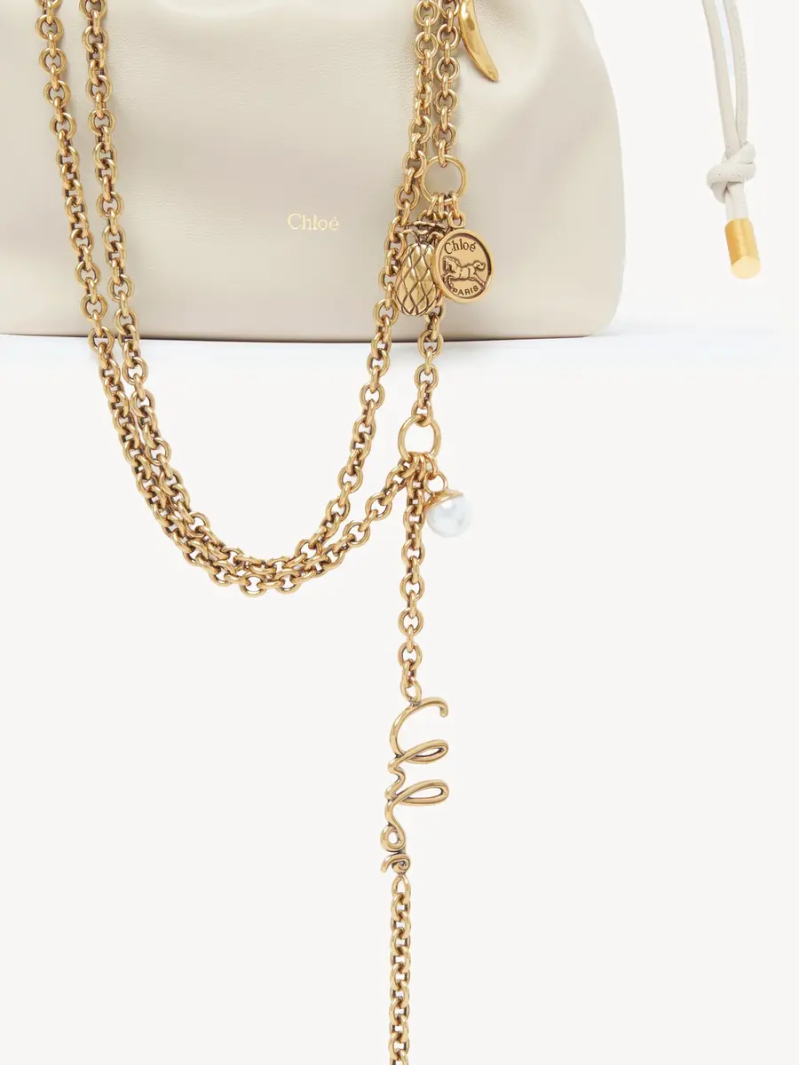 Chloé Mini Chloé Icons shoulder bag with chain in soft leather | Thumbnail 5 Chloé Mini Chloé Icons shoulder bag with chain in soft leather | Thumbnail 5