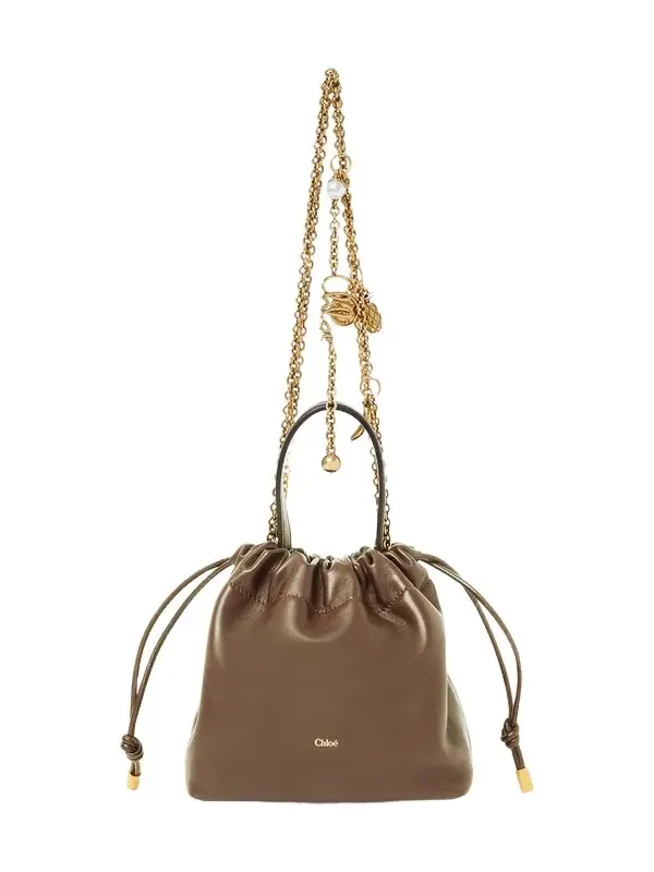 Chloé Mini Chloé Icons shoulder bag with chain in soft leather