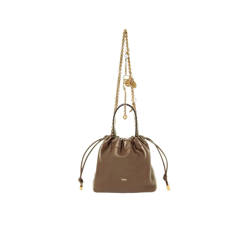 Chloé Mini Chloé Icons shoulder bag with chain in soft leather | Image 1 Chloé Mini Chloé Icons shoulder bag with chain in soft leather | Image 1