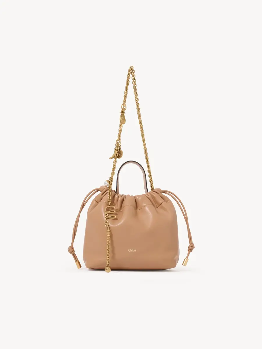 Chloé Mini Chloé Icons shoulder bag with chain in soft leather | Thumbnail 2
