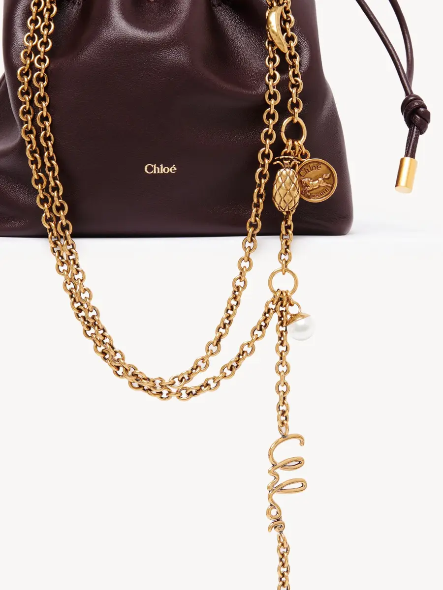 Chloé Mini Chloé Icons shoulder bag with chain in soft leather | Thumbnail 6 Chloé Mini Chloé Icons shoulder bag with chain in soft leather | Thumbnail 6