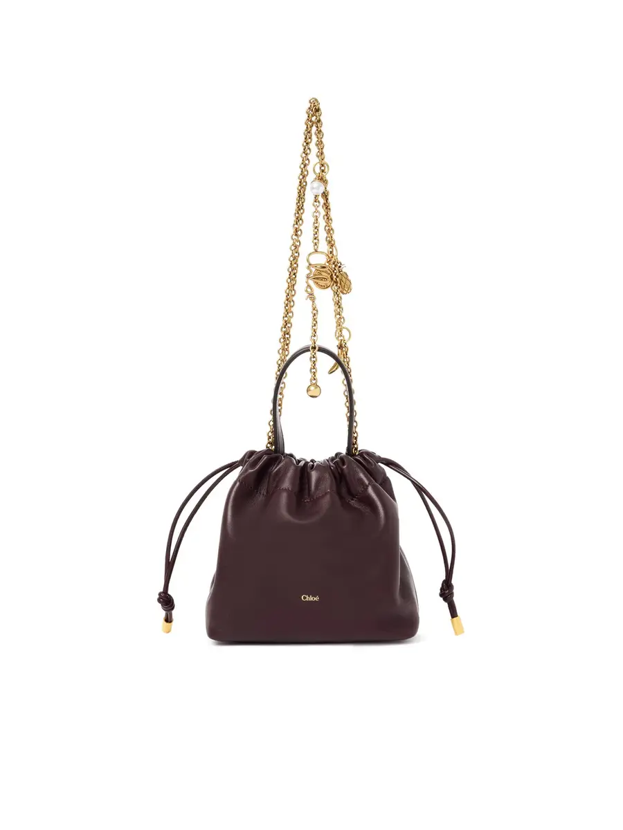 Chloé Mini Chloé Icons shoulder bag with chain in soft leather | Image 1 Chloé Mini Chloé Icons shoulder bag with chain in soft leather | Image 1