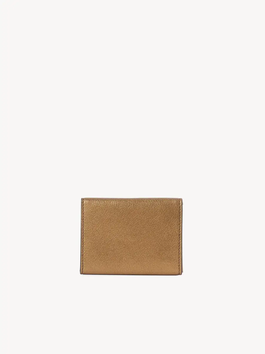 Chloé Envelope card holder in metallized leather | Thumbnail 4