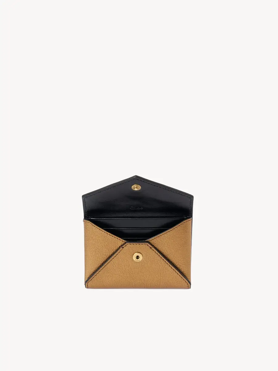 Chloé Envelope card holder in metallized leather | Thumbnail 5