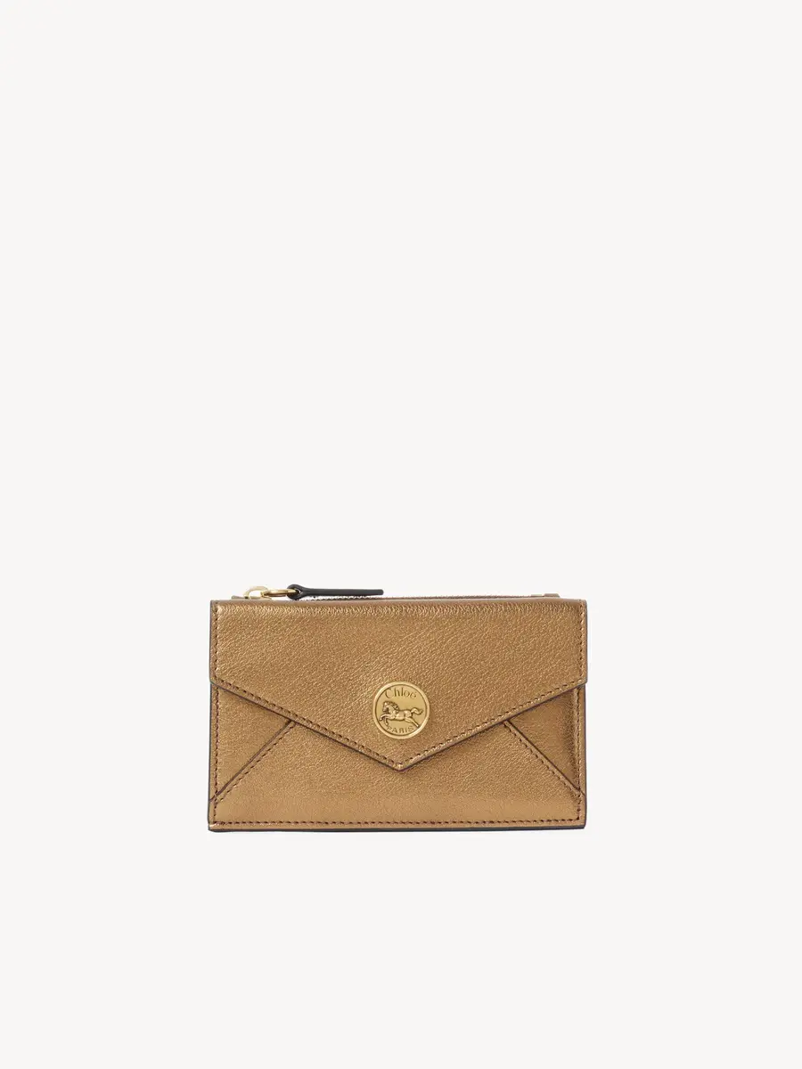 Chloé Small Envelope purse with card slots in metallized leather | Thumbnail 2 Chloé Small Envelope purse with card slots in metallized leather | Thumbnail 2