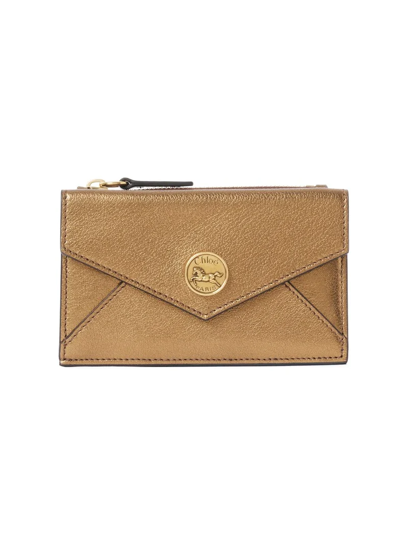 Chloé Small Envelope purse with card slots in metallized leather