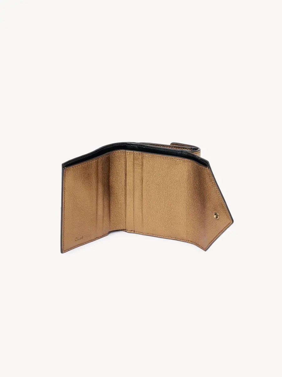 Chloé Small Envelope tri-fold in metallized leather | Thumbnail 5