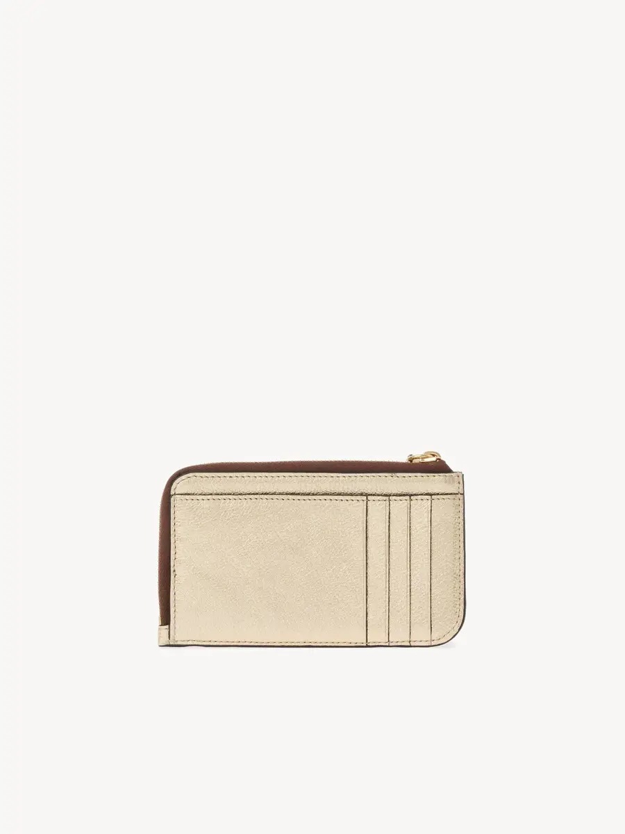 Chloé Alphabet wallet in metallized leather | Thumbnail 4 Chloé Alphabet wallet in metallized leather | Thumbnail 4