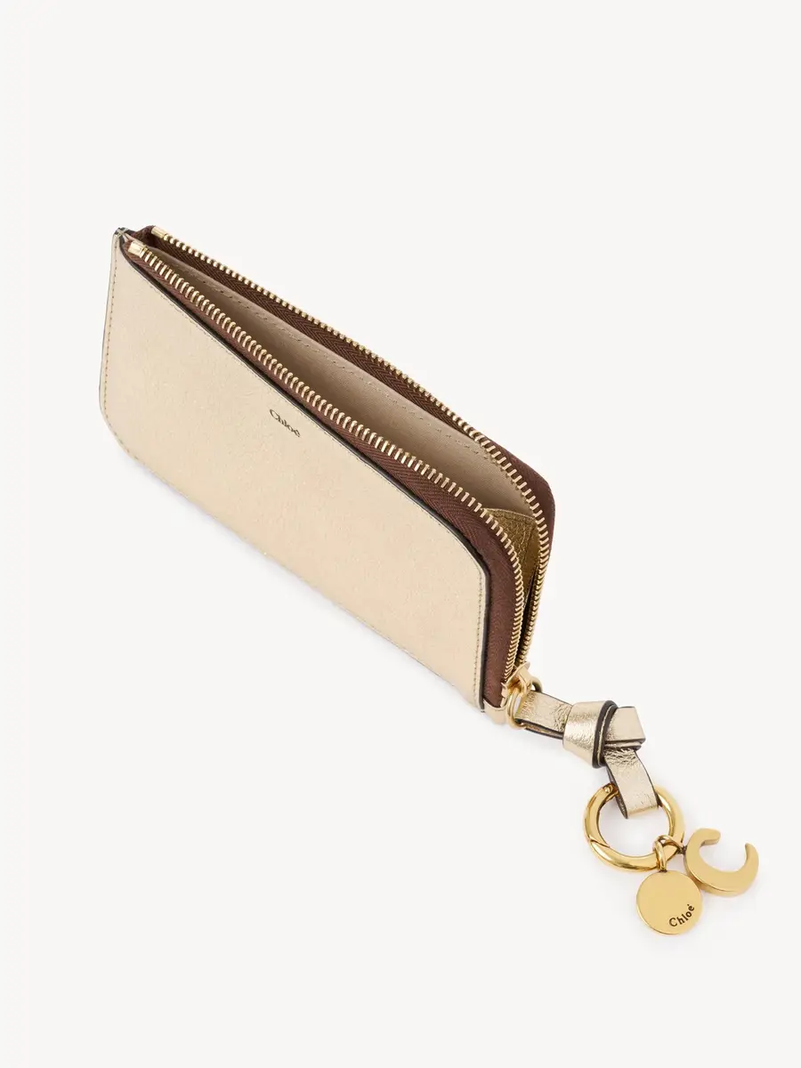 Chloé Alphabet wallet in metallized leather | Thumbnail 5 Chloé Alphabet wallet in metallized leather | Thumbnail 5