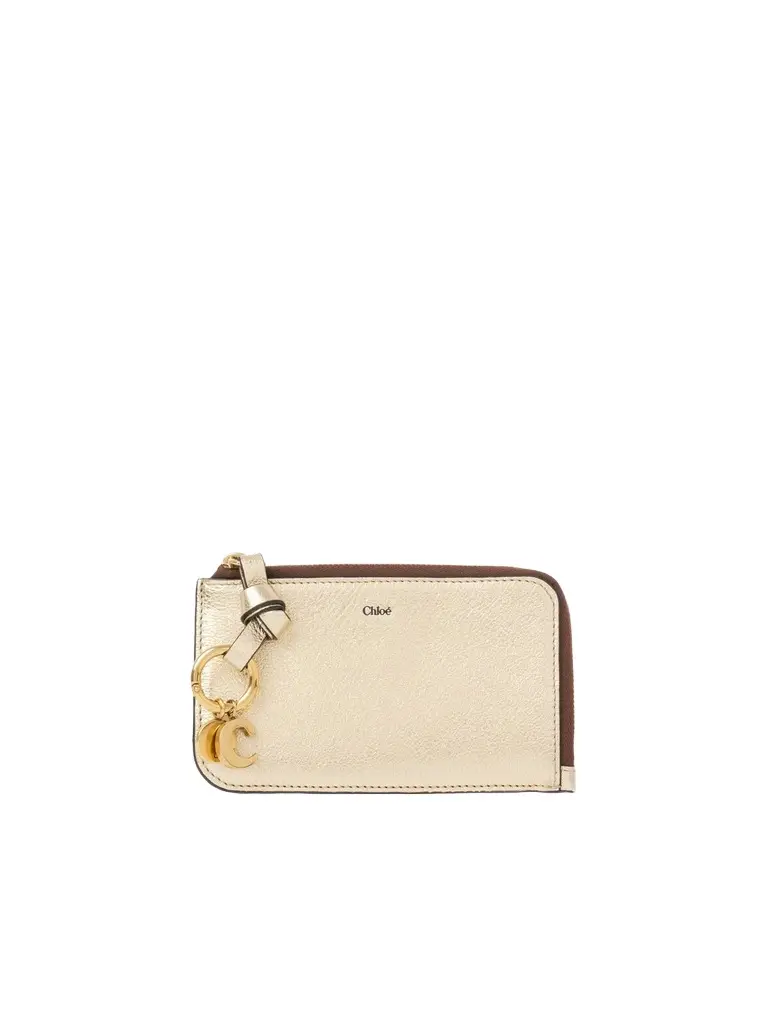 Chloé Alphabet wallet in metallized leather | Image 1 Chloé Alphabet wallet in metallized leather | Image 1