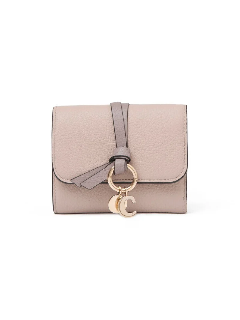Chloé Small Alphabet tri-fold in grained leather