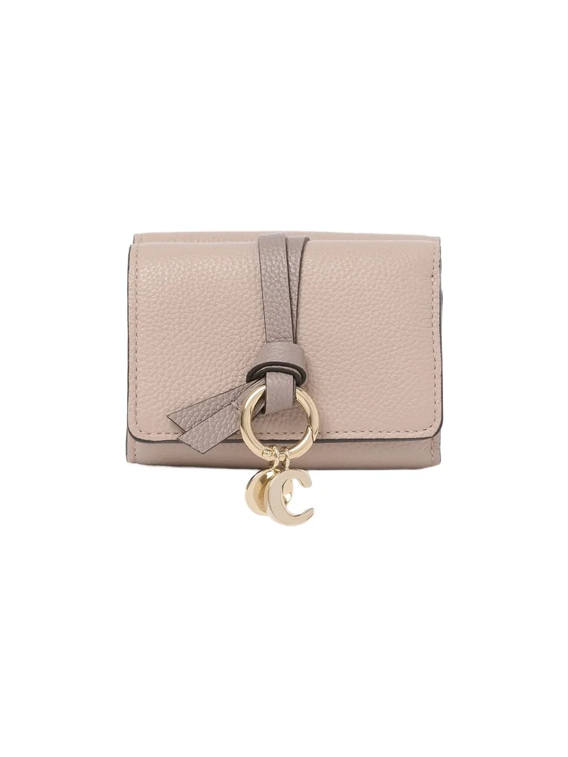 Chloé Mini Alphabet tri-fold in grained leather
