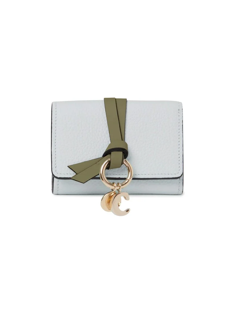 Chloé Mini Alphabet tri-fold in grained leather
