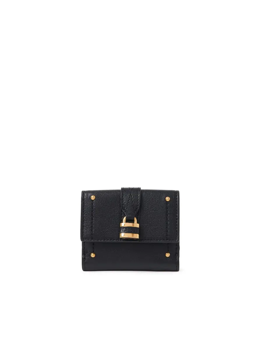 Chloé Mini Paddington tri-fold in grained leather | Image 1 Chloé Mini Paddington tri-fold in grained leather | Image 1