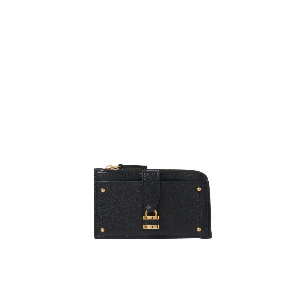 Chloé Small Paddington purse with card slots in grained leather | Image 1 Chloé Small Paddington purse with card slots in grained leather | Image 1