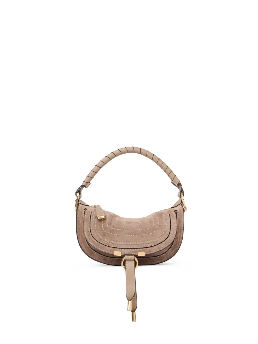Chloé Mini Marcie shoulder bag in suede leather | Thumbnail 2 Chloé Mini Marcie shoulder bag in suede leather | Thumbnail 2
