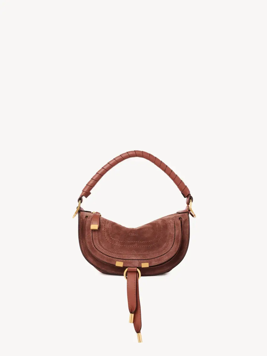 Chloé Mini Marcie shoulder bag in suede leather | Thumbnail 2 Chloé Mini Marcie shoulder bag in suede leather | Thumbnail 2