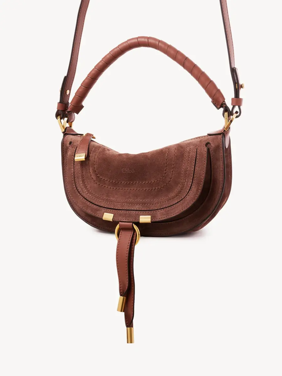Chloé Mini Marcie shoulder bag in suede leather | Thumbnail 4 Chloé Mini Marcie shoulder bag in suede leather | Thumbnail 4