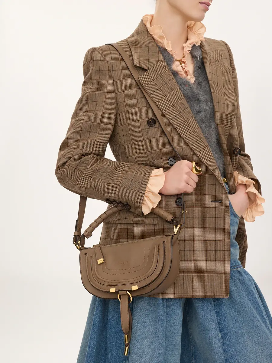 Chloé Mini Marcie shoulder bag in soft leather | Thumbnail 3