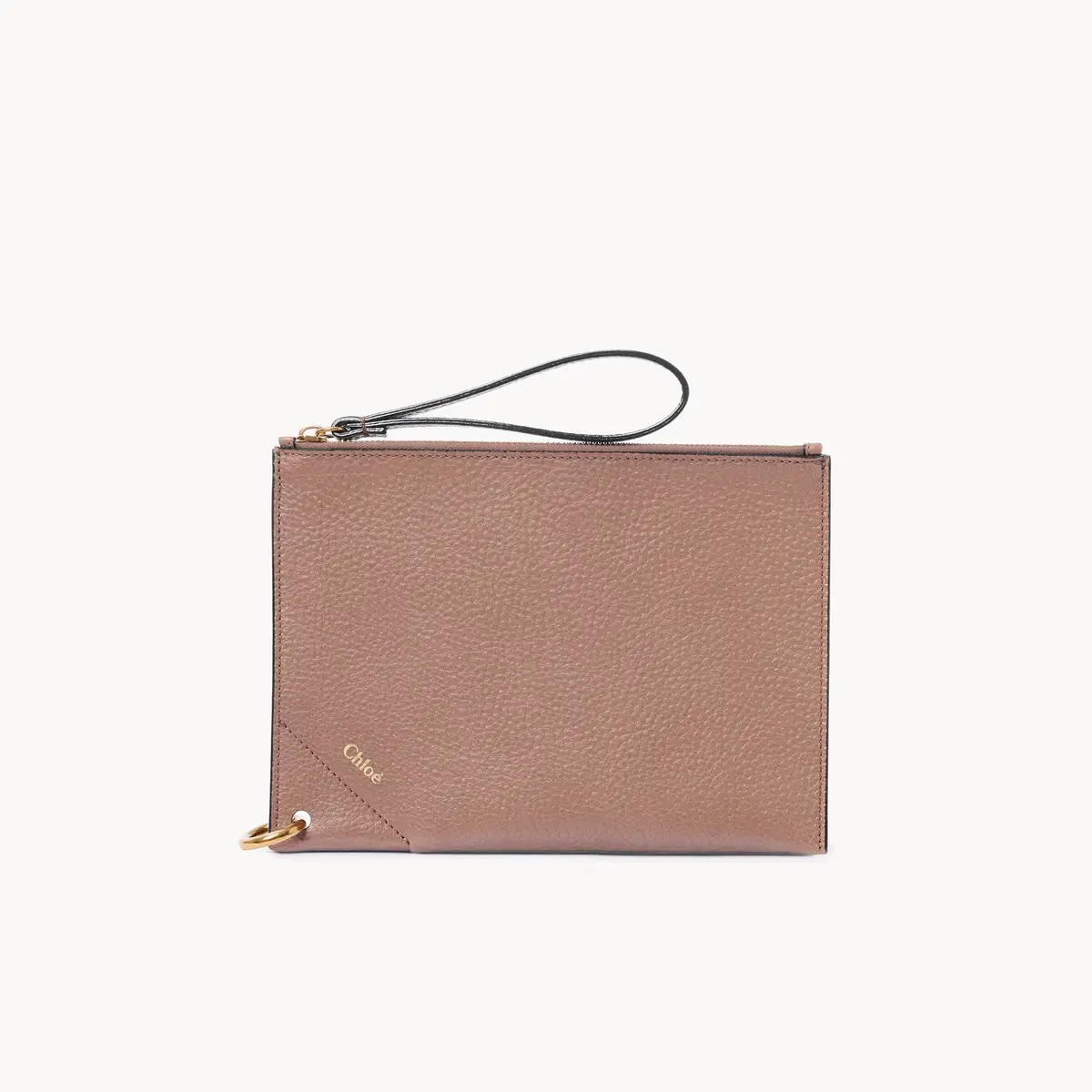 Chloé Chloé Spin zipped pouch in grained leather | Thumbnail 2 Chloé Chloé Spin zipped pouch in grained leather | Thumbnail 2