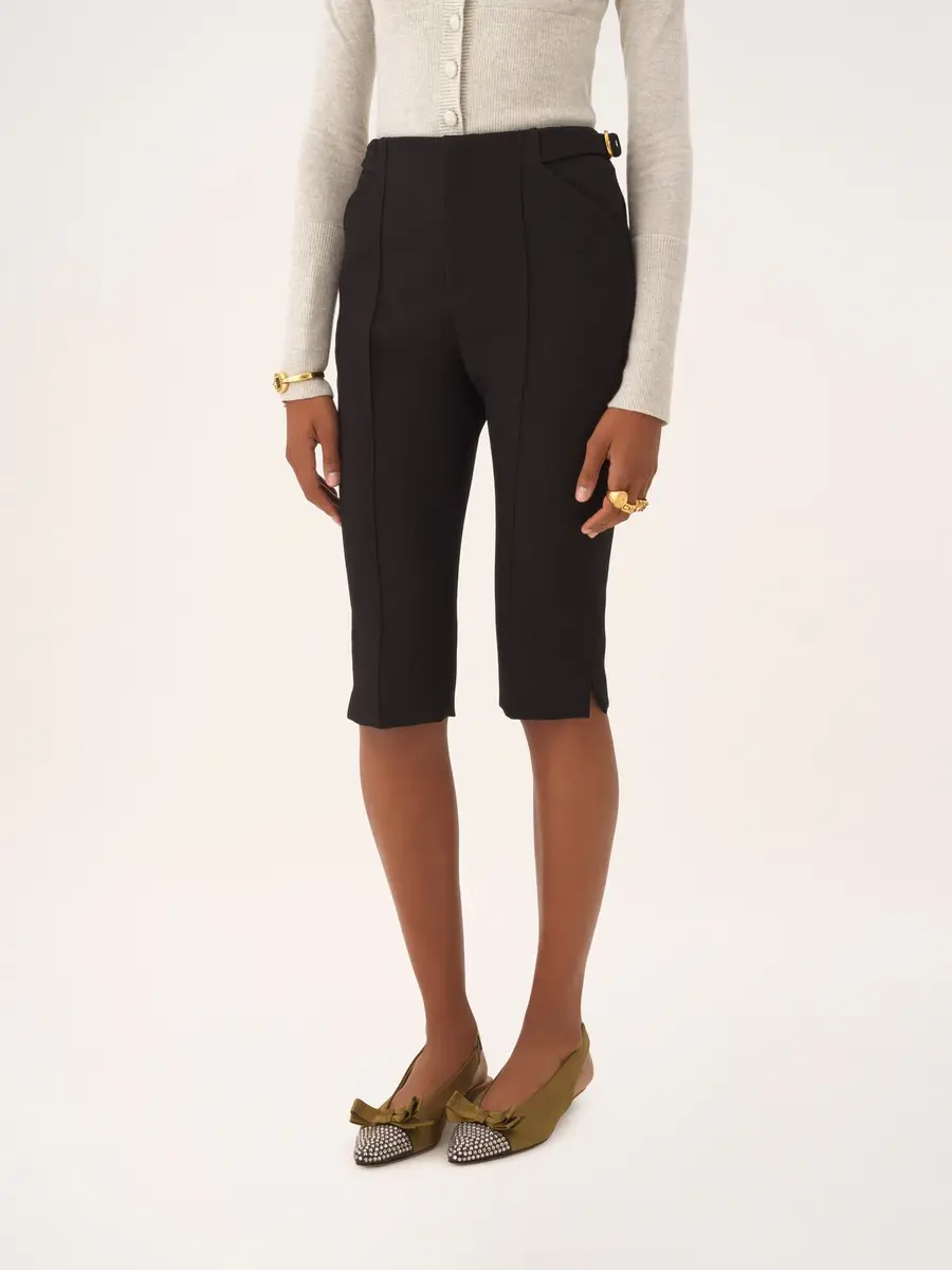 Chloé Tailored capri pants in wool crêpe | Thumbnail 4