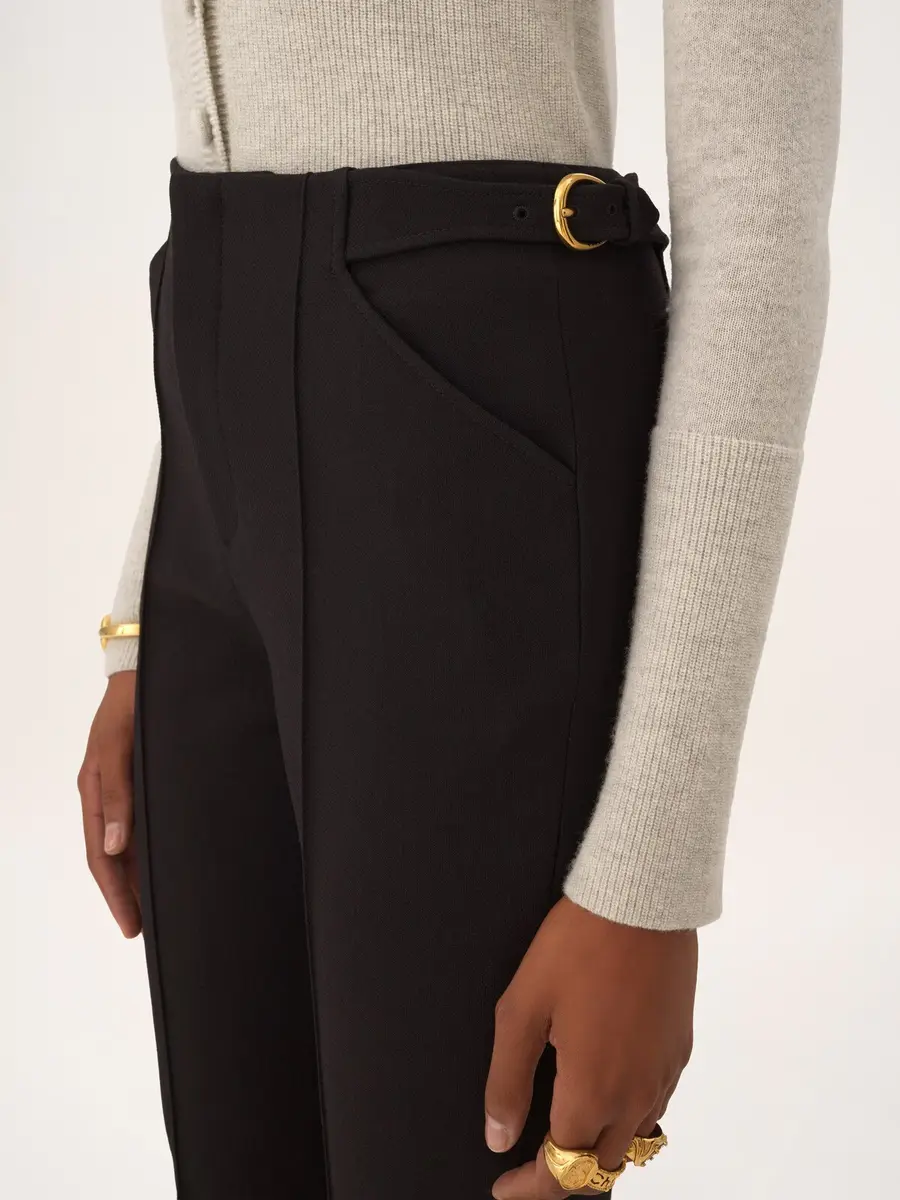 Chloé Tailored capri pants in wool crêpe | Thumbnail 7