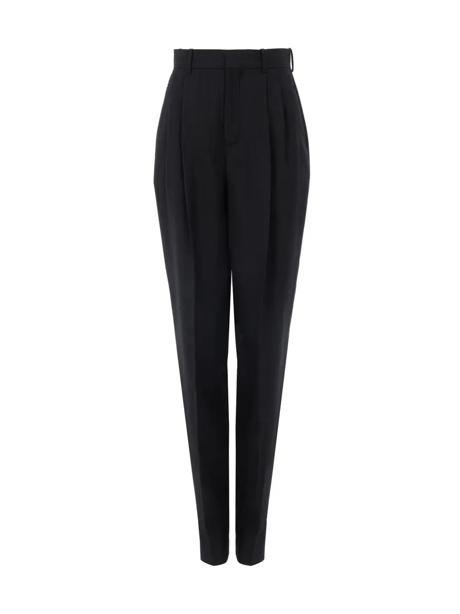 Chloé High-rise wide-leg pants in wool | Thumbnail 2 Chloé High-rise wide-leg pants in wool | Thumbnail 2