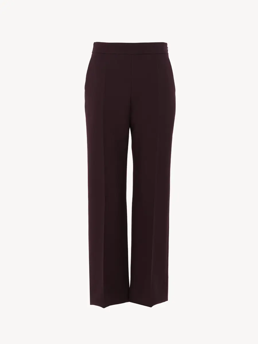 Chloé Straight cropped pants in wool crêpe | Thumbnail 2 Chloé Straight cropped pants in wool crêpe | Thumbnail 2