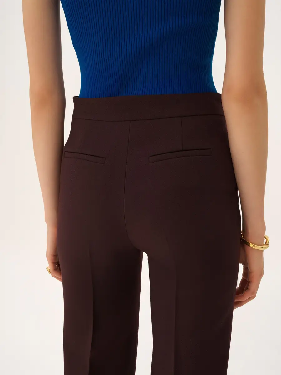 Chloé Straight cropped pants in wool crêpe | Thumbnail 6 Chloé Straight cropped pants in wool crêpe | Thumbnail 6