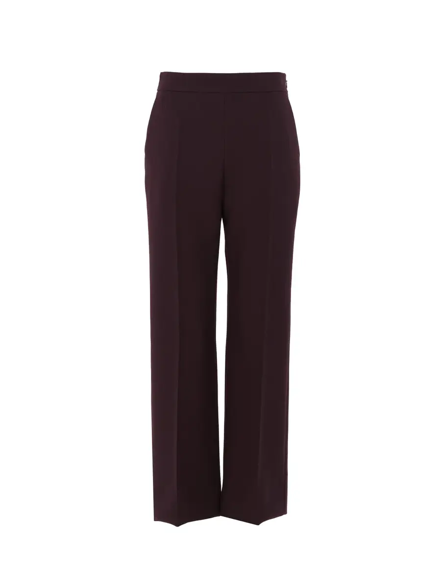 Chloé Straight cropped pants in wool crêpe | Image 1 Chloé Straight cropped pants in wool crêpe | Image 1