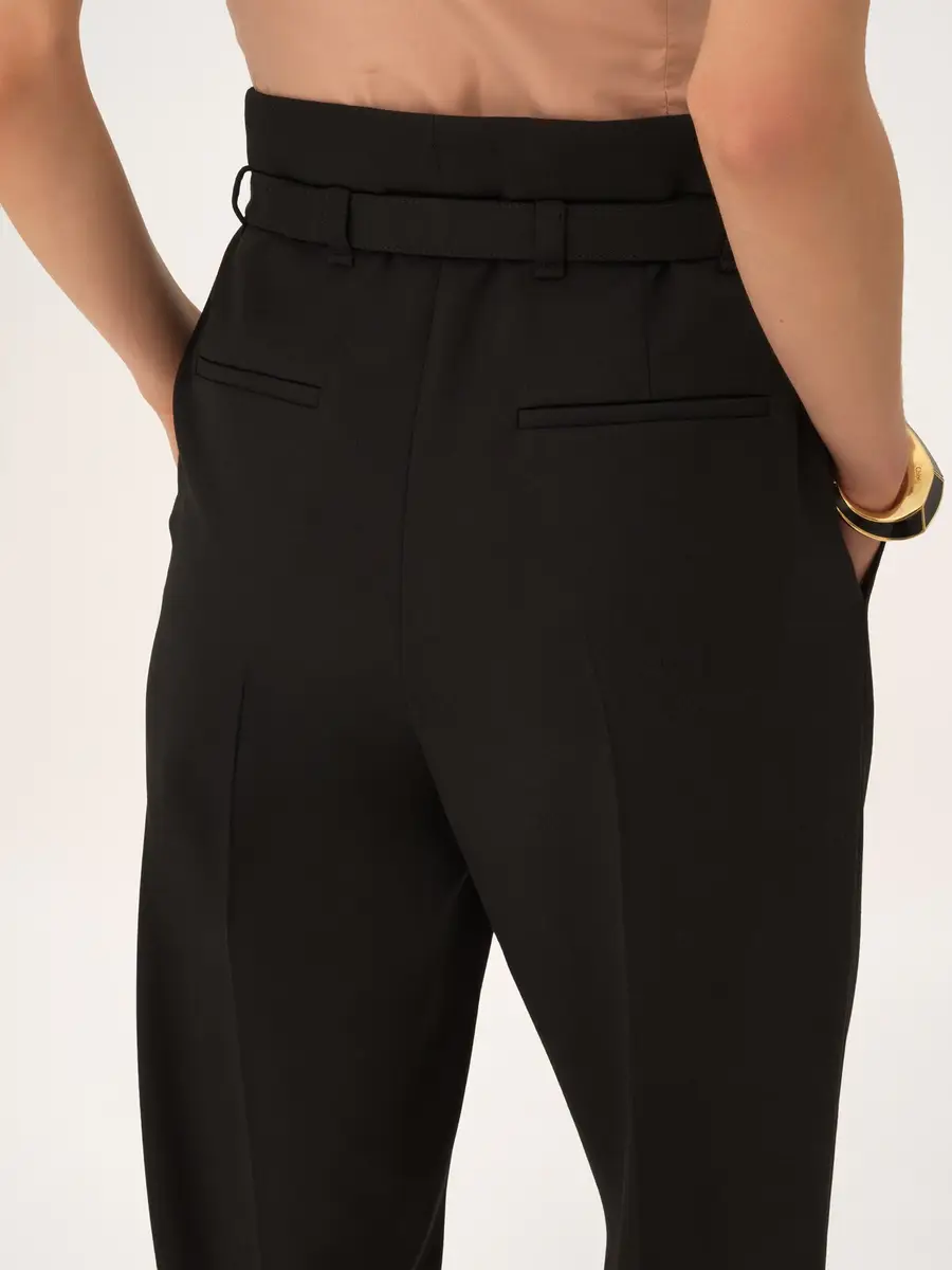 Chloé High-rise wide-leg pants in wool grain de poudre | Thumbnail 7 Chloé High-rise wide-leg pants in wool grain de poudre | Thumbnail 7