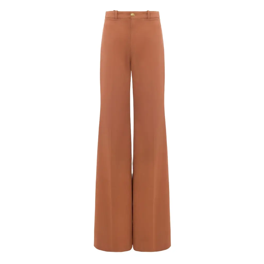 Chloé High-rise flared pants in cotton canvas | Image 1 Chloé High-rise flared pants in cotton canvas | Image 1