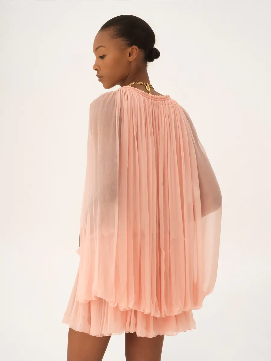 Chloé Mini cape dress in silk mousseline | Thumbnail 5 Chloé Mini cape dress in silk mousseline | Thumbnail 5