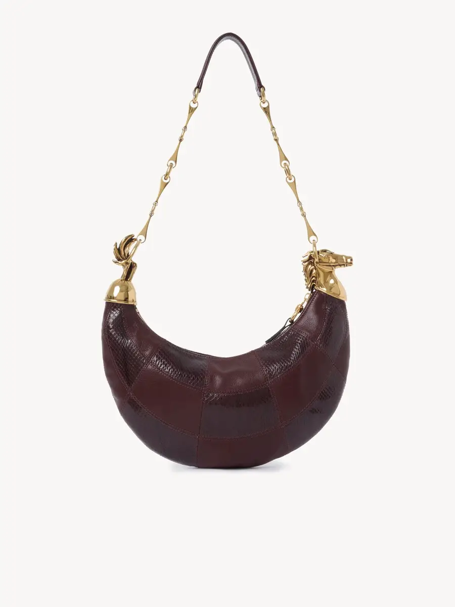 Chloé Chain Horse shoulder bag in grained leather & snakeskin | Thumbnail 5 Chloé Chain Horse shoulder bag in grained leather & snakeskin | Thumbnail 5