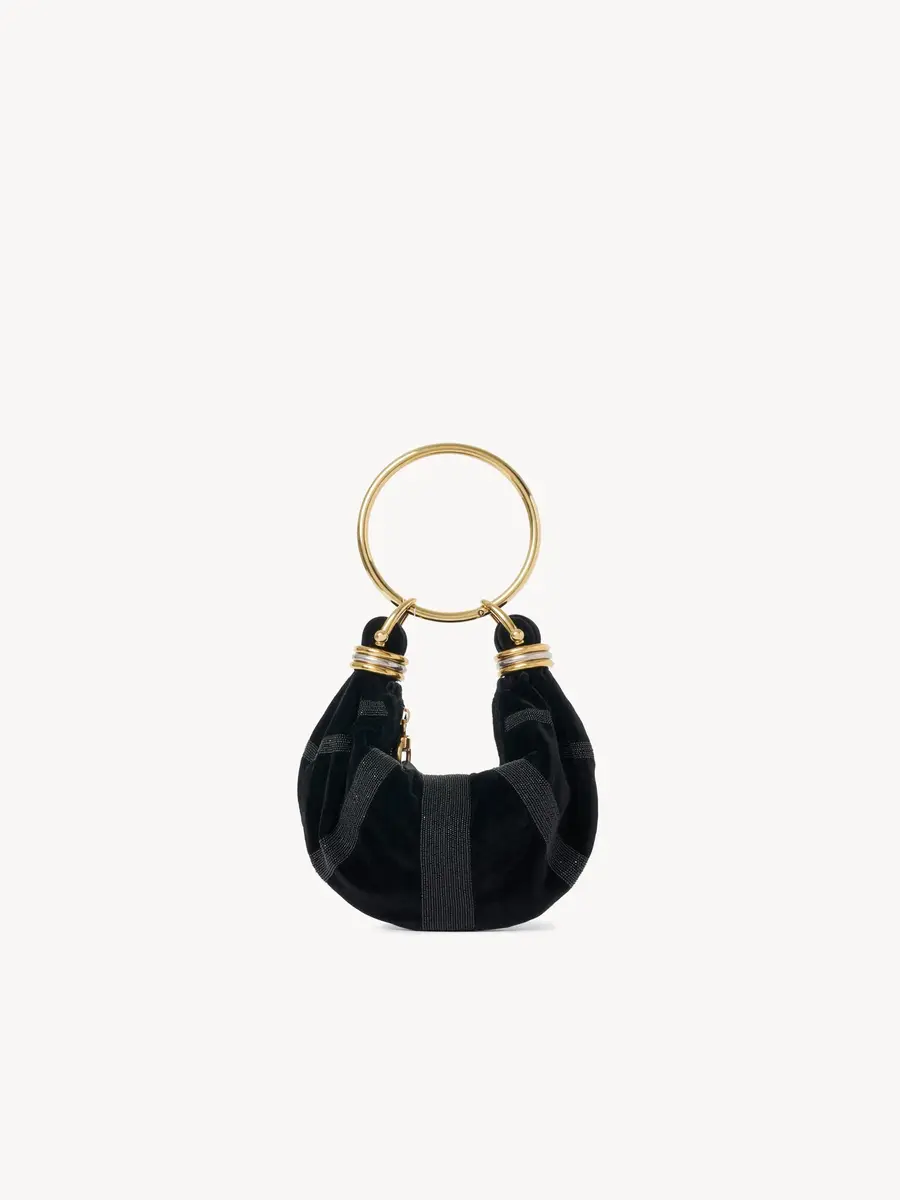 Chloé Mini Bracelet Hobo bag in suede leather | Thumbnail 4 Chloé Mini Bracelet Hobo bag in suede leather | Thumbnail 4