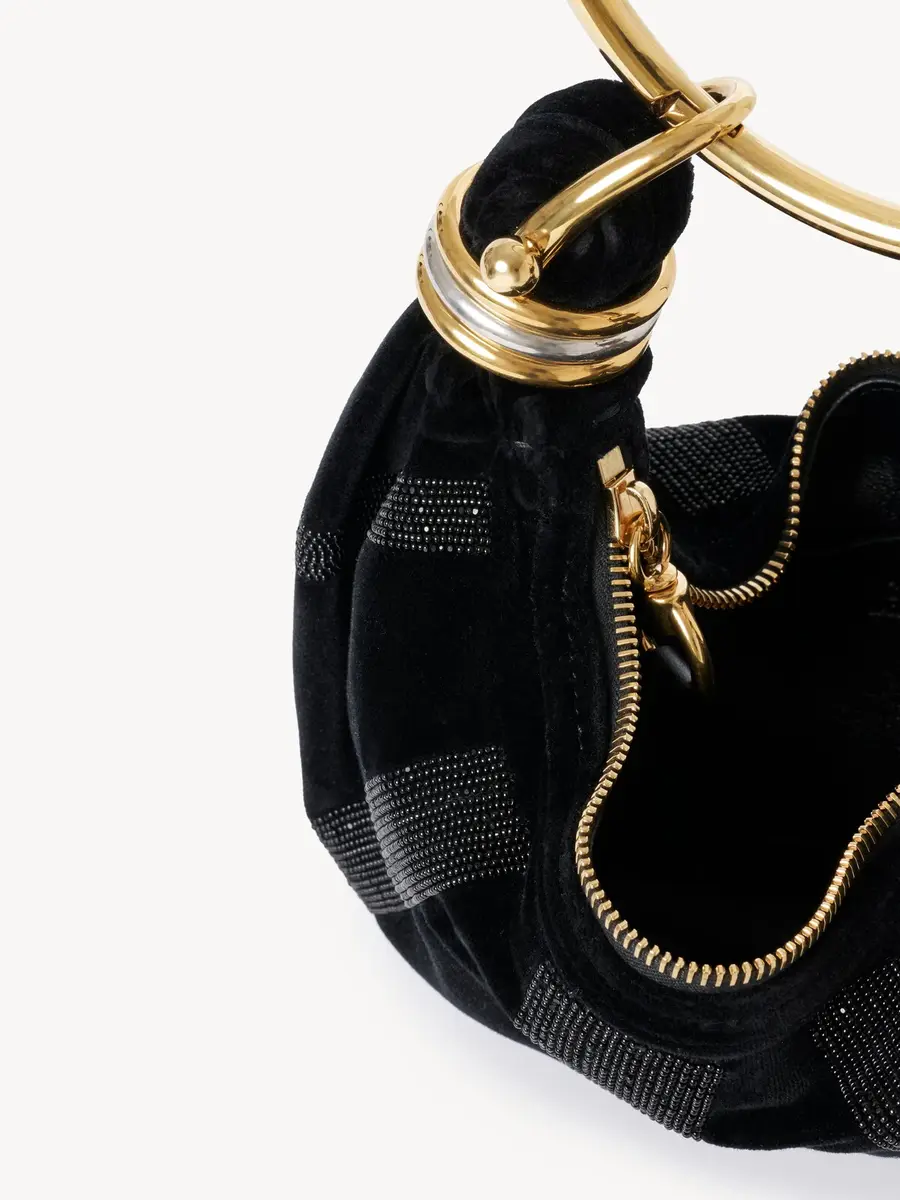 Chloé Mini Bracelet Hobo bag in suede leather | Thumbnail 5 Chloé Mini Bracelet Hobo bag in suede leather | Thumbnail 5