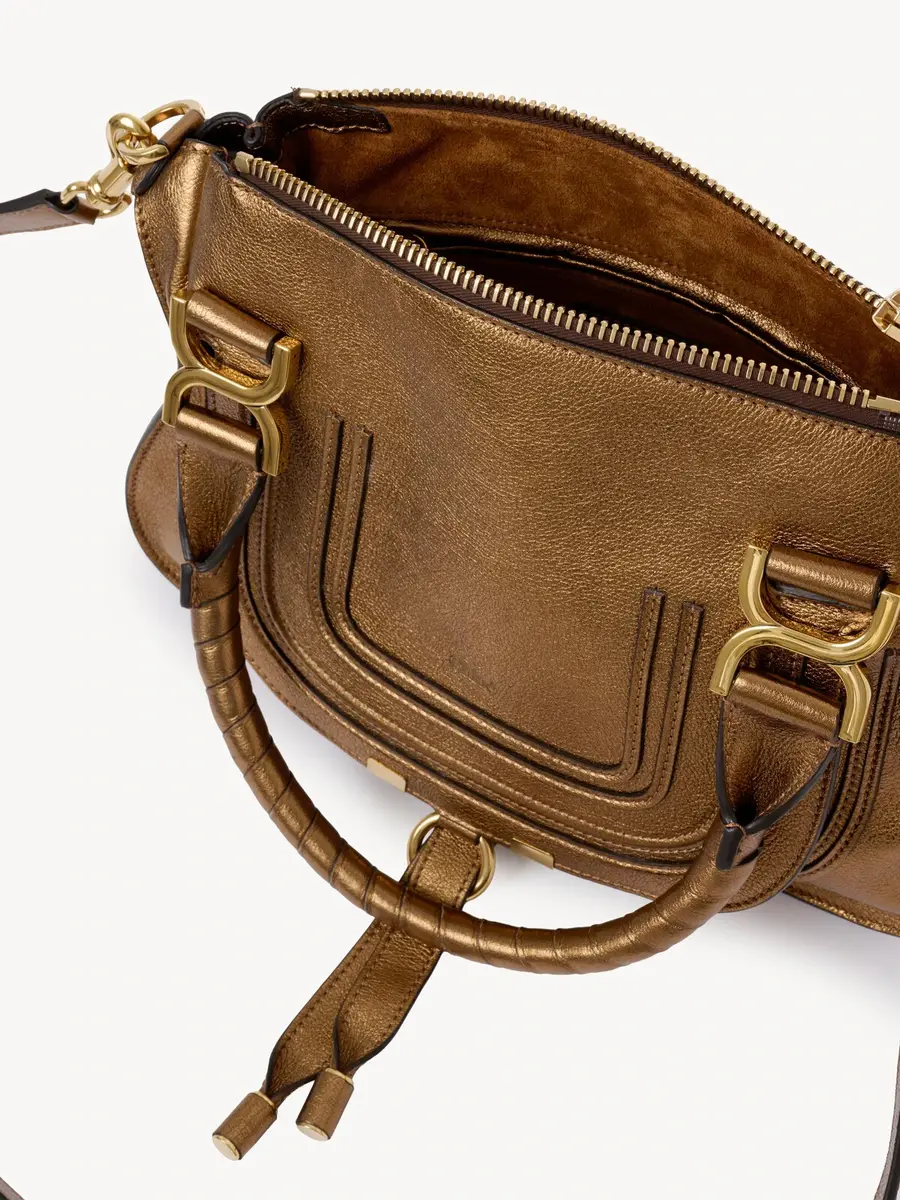 Chloé Small Marcie bag in metallized leather | Thumbnail 6 Chloé Small Marcie bag in metallized leather | Thumbnail 6