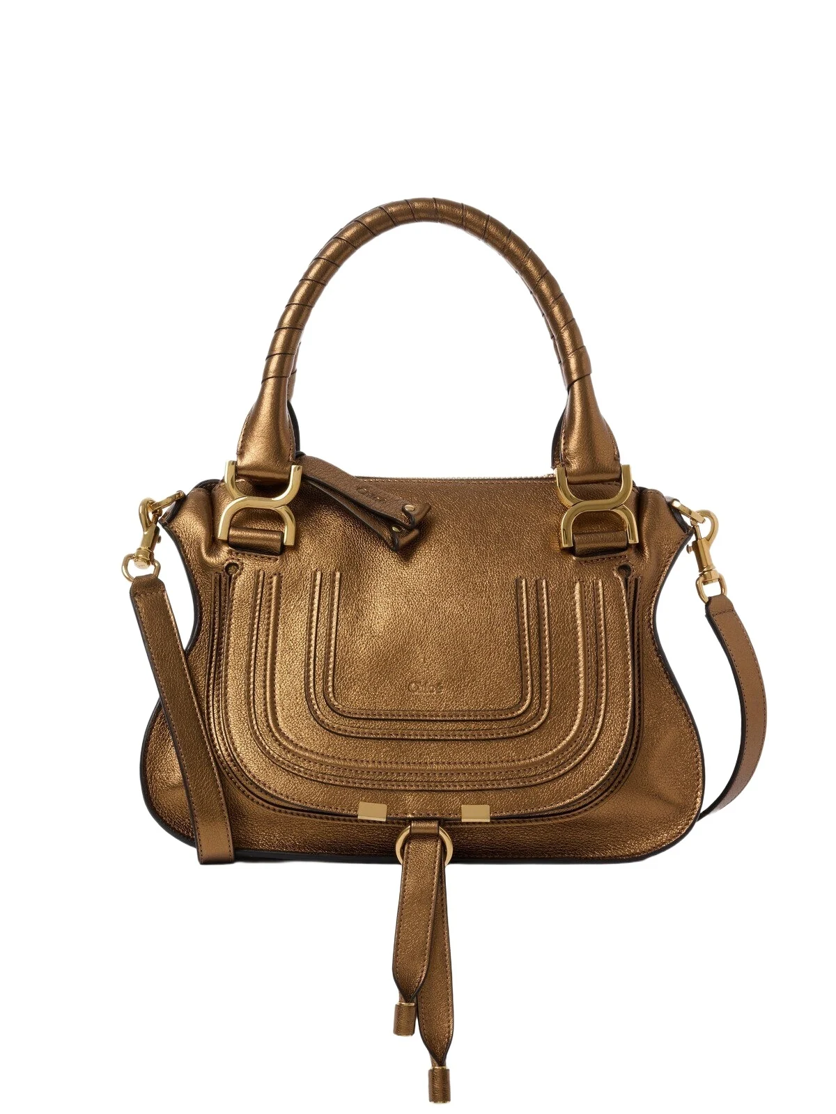 Small Marcie bag in metallized leather Small Marcie bag in metallized leather