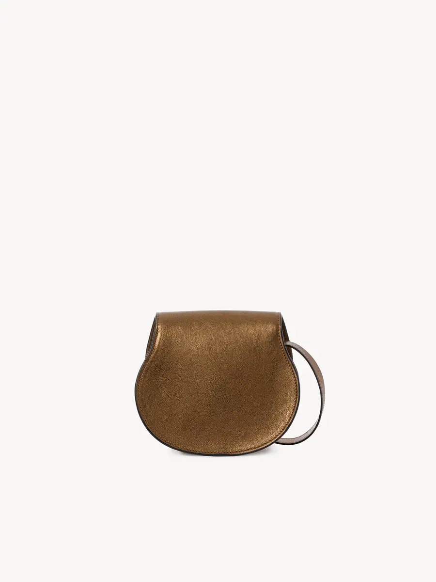 Chloé Small Marcie saddle bag in metallized leather | Thumbnail 5 Chloé Small Marcie saddle bag in metallized leather | Thumbnail 5