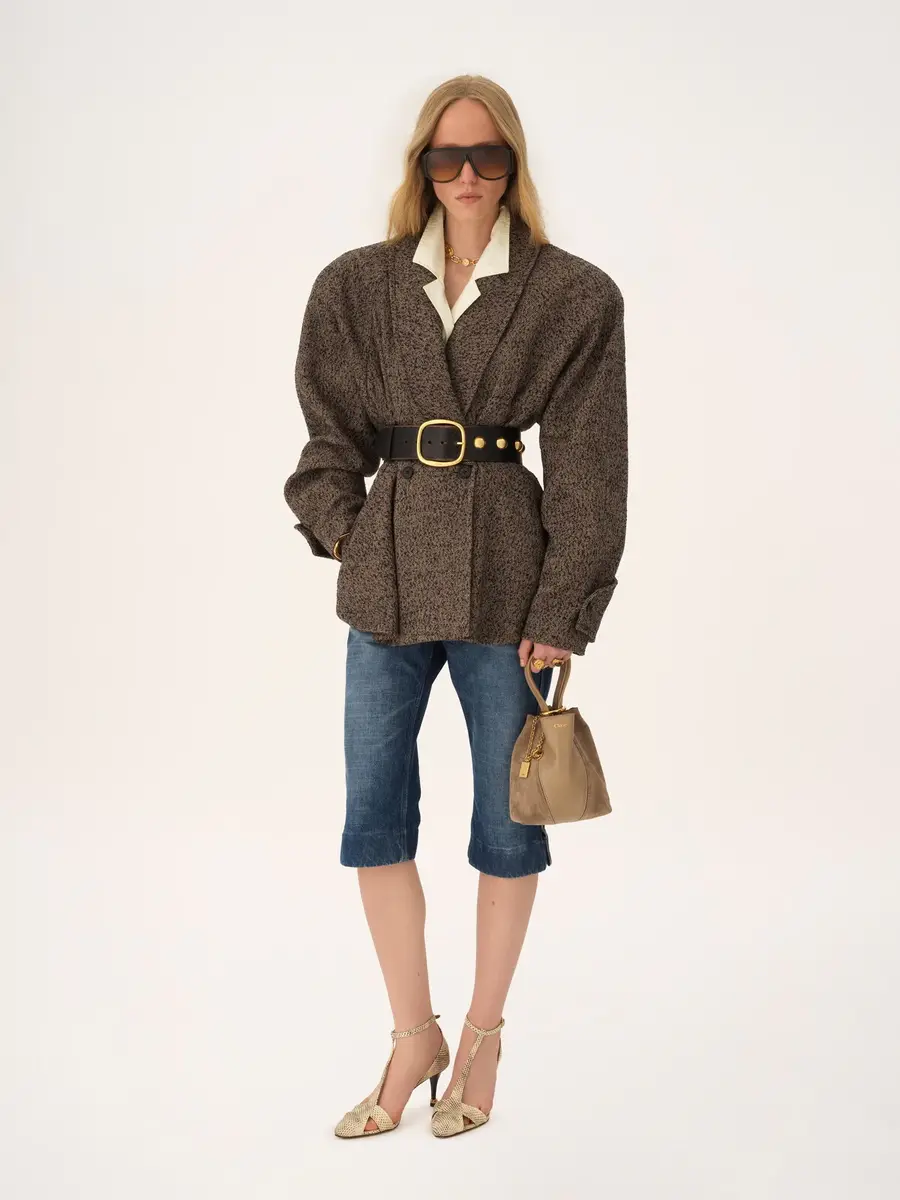 Chloé Small Chloé Spin tote bag in grained & suede leather | Thumbnail 7