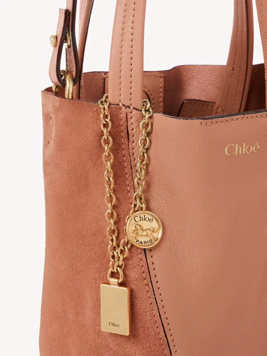 Chloé Small Chloé Spin tote bag in grained & suede leather | Thumbnail 6 Chloé Small Chloé Spin tote bag in grained & suede leather | Thumbnail 6