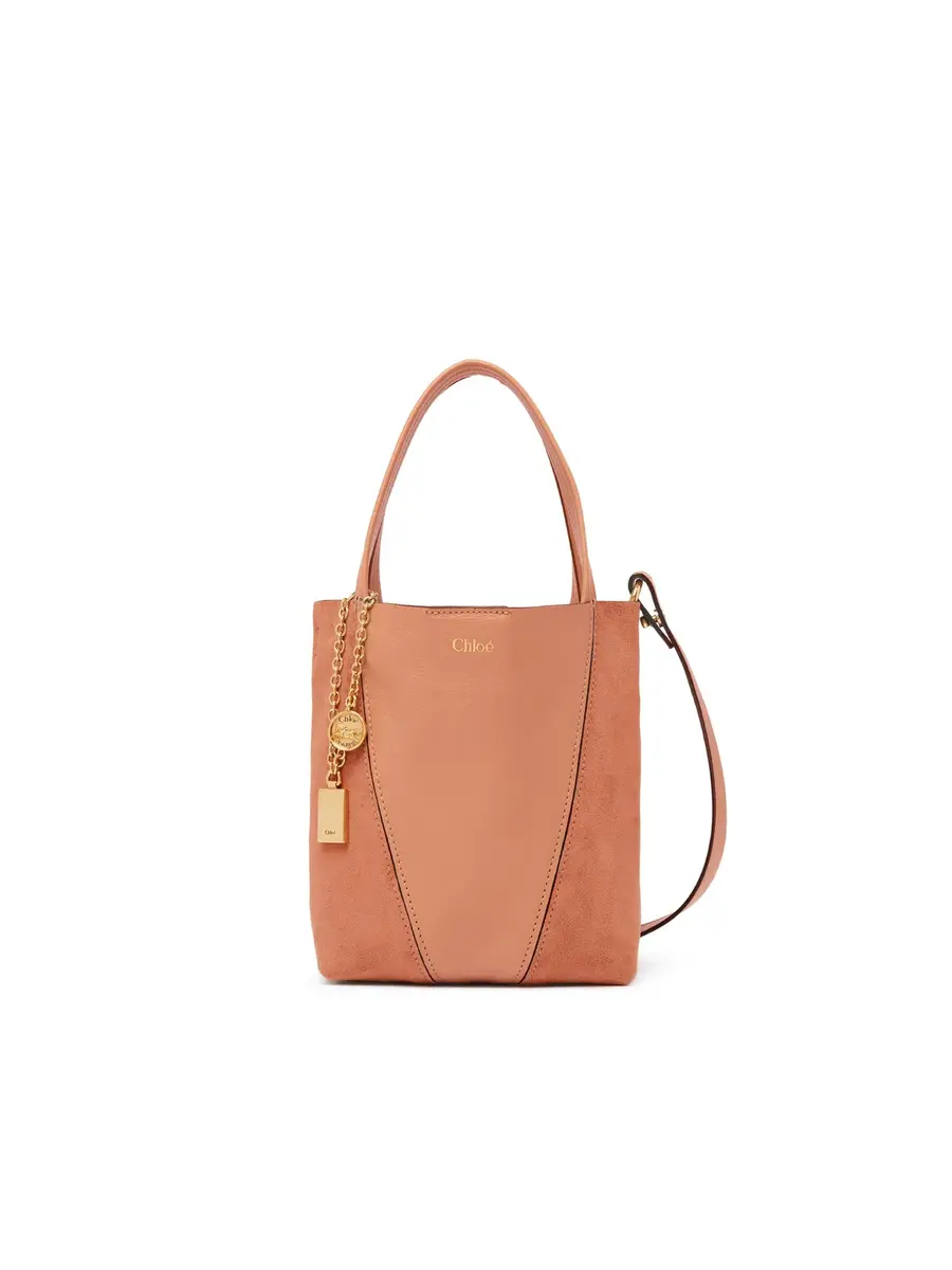 Chloé Small Chloé Spin tote bag in grained & suede leather | Thumbnail 7 Chloé Small Chloé Spin tote bag in grained & suede leather | Thumbnail 7