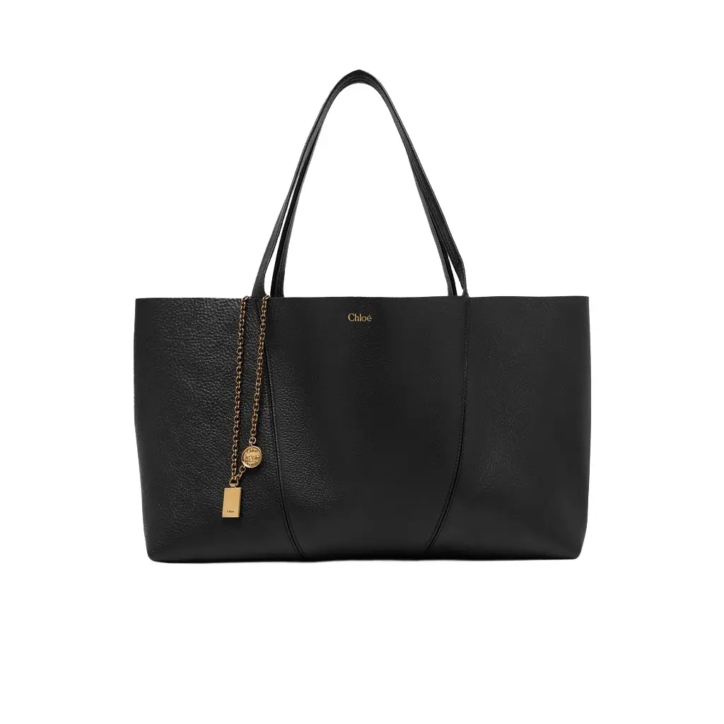 Chloé Chloé Spin east-west tote bag in grained leather | Image 1 Chloé Chloé Spin east-west tote bag in grained leather | Image 1